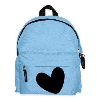 Coeur rempli d’une seule couleur - Sac à dos Enfant - bleu clair - Devant