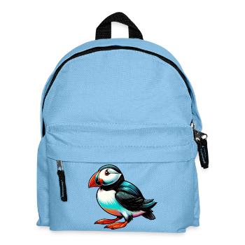 Papageitaucher - Kinder Rucksack - Hellblau - Vorne