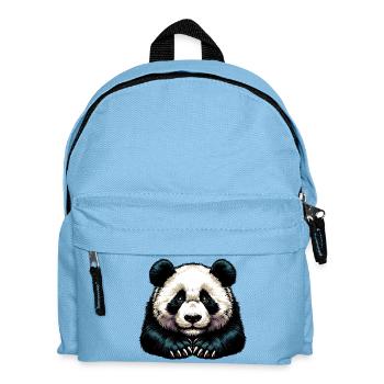 Panda - Kinder Rucksack - Hellblau - Vorne