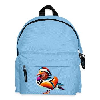 Mandarin duck - Kids' Backpack - light blue - Front