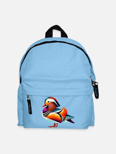 Mandarinente - Kinder Rucksack - Hellblau