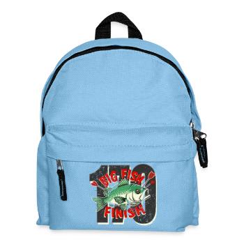 darts big fish Finish Checkout - Kids' Backpack - light blue - Front