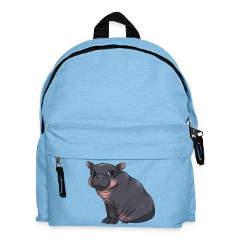 Mignon bébé hippopotame - Alarme de câlin ! - Sac à dos Enfant - bleu clair - Devant