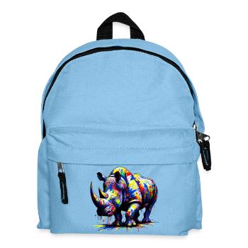 Rhinocéros - Sac à dos Enfant - bleu clair - Devant