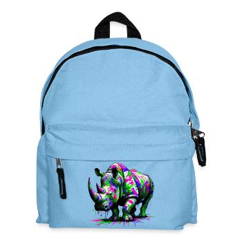 Rhinoceros - Kids' Backpack - light blue - Front
