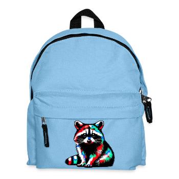 Raccoon - Kids' Backpack - light blue - Front