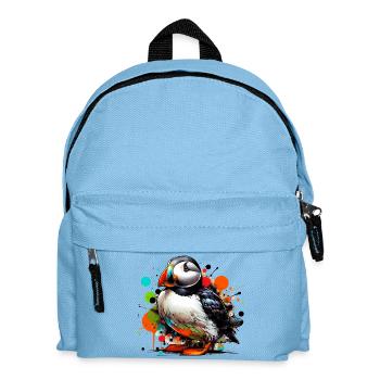 Papageitaucher - Kinder Rucksack - Hellblau - Vorne