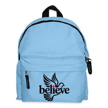 believe pigeon - Kids' Backpack - light blue - Front