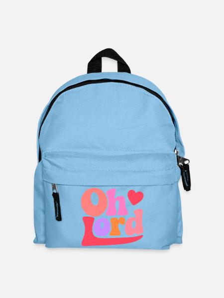 Oh Lord - Kids' Backpack - light blue