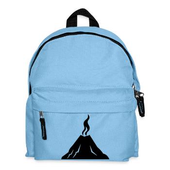 volcano - Kids' Backpack - light blue - Front