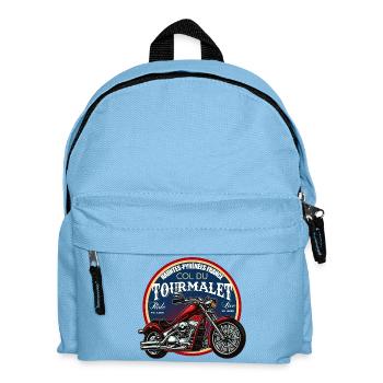 Tourmalet Mountainbike Abzeichen - Kinder Rucksack - Hellblau - Vorne