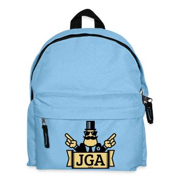 JGA Handzeichen (Junggesellenabschied / 2C) - Kinder Rucksack - Hellblau - Vorne