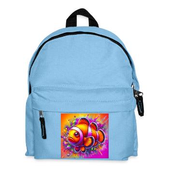 Poisson-clown - Sac à dos Enfant - bleu clair - Devant