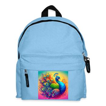 peacock - Kids' Backpack - light blue - Front