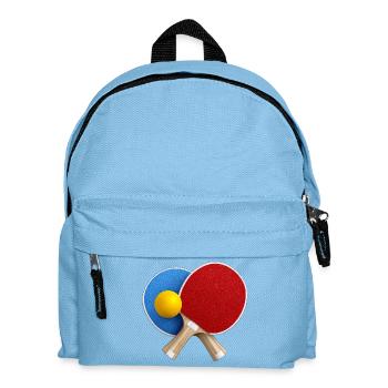 Tischtennis RotBlau Duo - Kinder Rucksack - Hellblau - Vorne