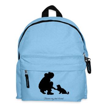 My_best_friend_black - Kids' Backpack - light blue - Front