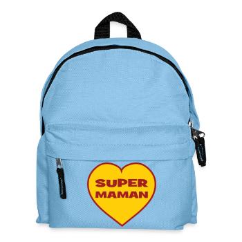 Super Maman - Fête des Mères - Sac à dos Enfant - bleu clair - Devant