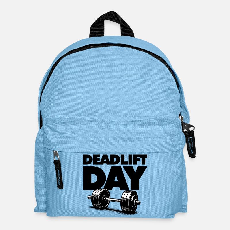 Deadlift Day - Kids' Backpack - light blue