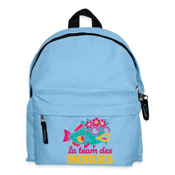 Morues Florales Équipe Marine Colorée - Sac à dos Enfant - bleu clair - Devant