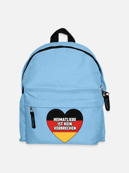 Heimatliebe ist kein Verbrechen - Kinder Rucksack - Hellblau