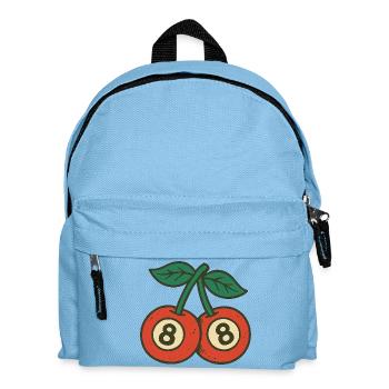 Playful Cherries Duo with Wide Eyes - Kids' Backpack - light blue - Front