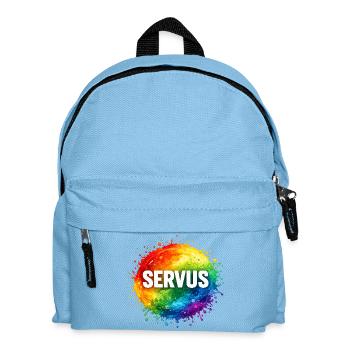 Colourful explosion SERVUS - Kids' Backpack - light blue - Front
