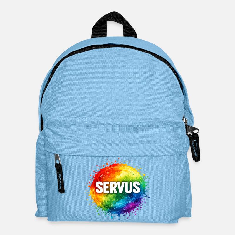 Explosion colorée SERVUS - Sac à dos Enfant - bleu clair