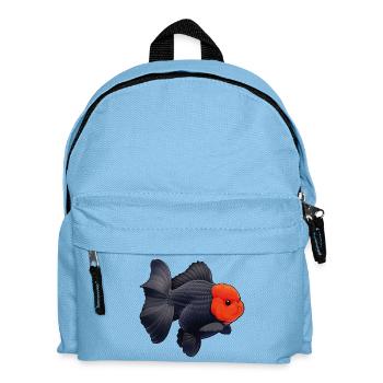 Oranda de grade noir avec poisson rouge du quartier général des Cheveux Rouges - Sac à dos Enfant - bleu clair - Devant