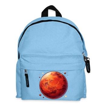 Roter Planet Mars kosmische Illustration - Kinder Rucksack - Hellblau - Vorne