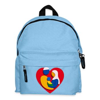 Abstract Muslim Family Heart Hug - Kids' Backpack - light blue - Front