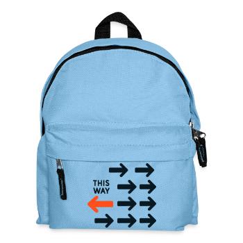 Flèche Inversée Contre Courant Design This Way Tot - Sac à dos Enfant - bleu clair - Devant