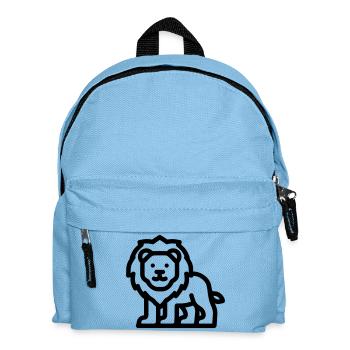 lion - Kids' Backpack - light blue - Front