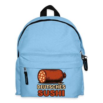 German Sausage Sushi Fusion - Kids' Backpack - light blue - Front