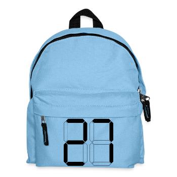 NUMBER 27 Twenty-Seven Gift Digital - Kids' Backpack - light blue - Front