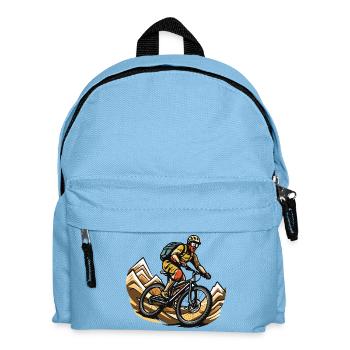 Mountainbiker Sport Mountainbike - Kinder Rucksack - Hellblau - Vorne
