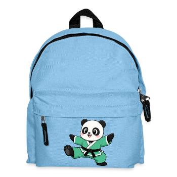 Panda Karate Kick Martial Arts Martial Arts - Kids' Backpack - light blue - Front
