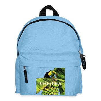Tukan auf der Bananenstaude in Costa Rica - Kinder Rucksack - Hellblau - Vorne