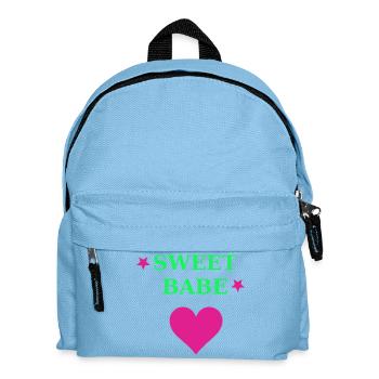 Faute de frappe de cœur néon de Sweet Babe - Sac à dos Enfant - bleu clair - Devant