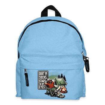 Dirt in Socks, Stars in Eyes - Kids' Backpack - light blue - Front