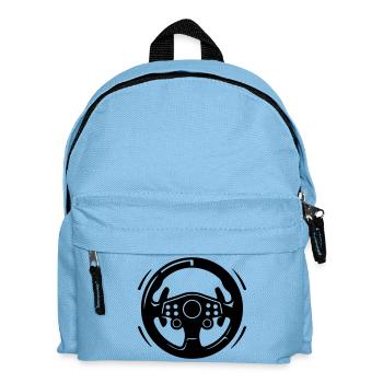 Icône de voiture volant - Sac à dos Enfant - bleu clair - Devant