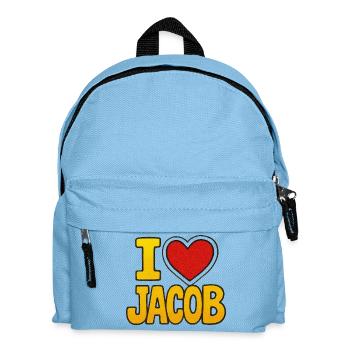 I Heart Jacob Retro - Kids' Backpack - light blue - Front