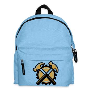 Blason du marteau artisan - Sac à dos Enfant - bleu clair - Devant