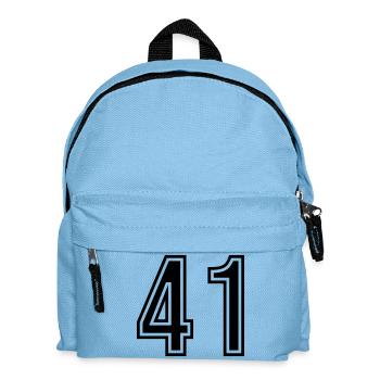 Symbole numérique 41 - Sac à dos Enfant - bleu clair - Devant