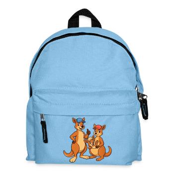 Kangaroo Family Cap Trio - Kids' Backpack - light blue - Front