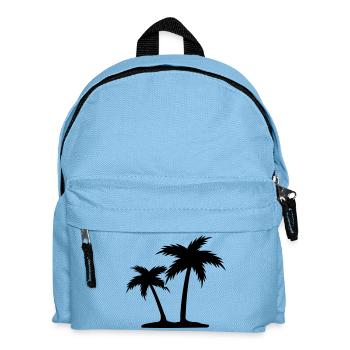 Palmen - Kinder Rucksack - Hellblau - Vorne