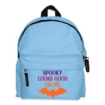 Spooky steht mir gut am Bat-Tee - Kinder Rucksack - Hellblau - Vorne