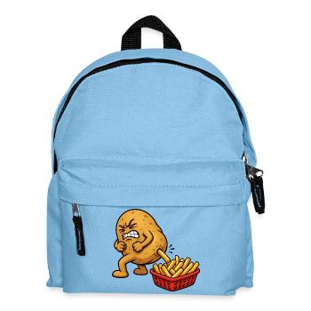 Potato Preparation French Fries Funny Fries - Kids' Backpack - light blue - Front
