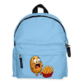 Potato Preparation French Fries Funny Fries - Kids' Backpack - light blue - Front
