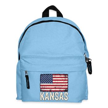 USA Kansas - Kids' Backpack - light blue - Front