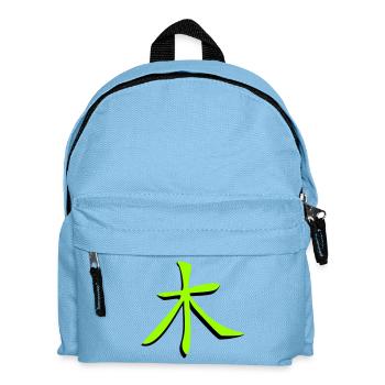 Baum_3d Kanji - Kinder Rucksack - Hellblau - Vorne